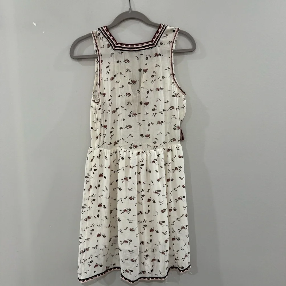 Ulla Johnson Dress Sleeveless Mini in Cream Plum Floral